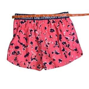 Under Armour Girls HeatGear Play Up Printed Loose Shorts Pink Camo YLG